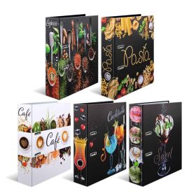 Biblioraft A4 carton laminat, 7 cm, HERMA Flavors