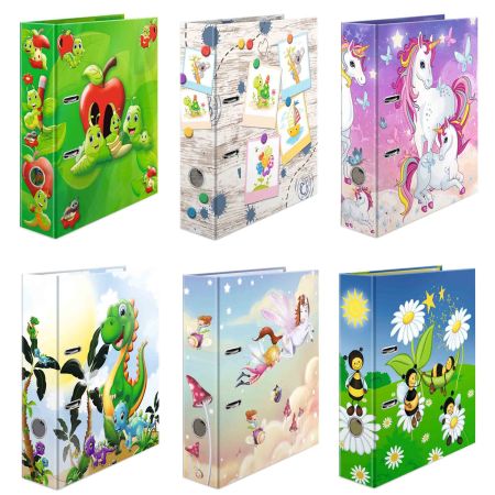 Biblioraft A4 carton laminat, 7 cm, HERMA Kids