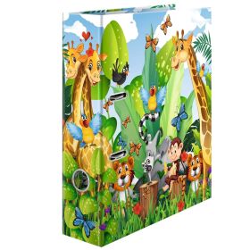 Biblioraft A4 carton laminat, 7 cm, HERMA Jungle