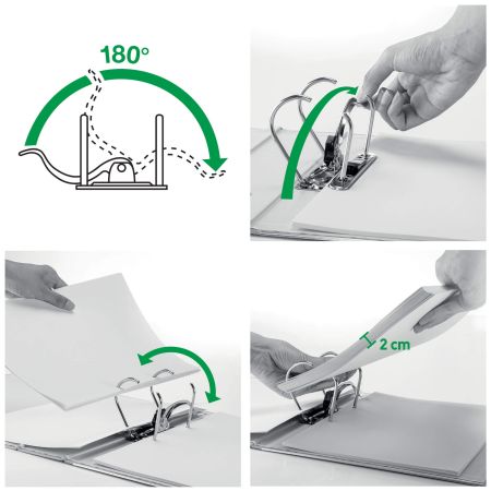 Biblioraft plastic 8.2 cm, LEITZ 180 Active WOW 1106 - Office Direct