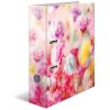 Biblioraft A4 carton laminat, 7 cm, HERMA Flowers