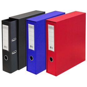 Biblioraft plastifiat interior-exterior PP, 7.5 cm, in cutie, ACCENTA