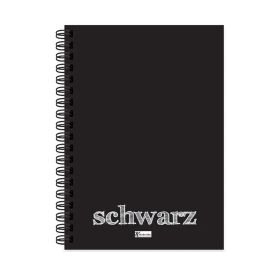 Bloc de desen A6, hartie neagra, cu spirala, 110 g, KESKIN COLOR, 40 file