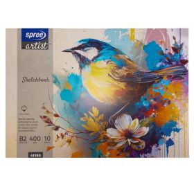 Bloc de desen B2, 400 g, SPREE Artist, 10 file