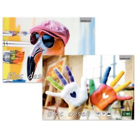 Bloc de desen A4, 140 g, PAPERLAND, 15 file