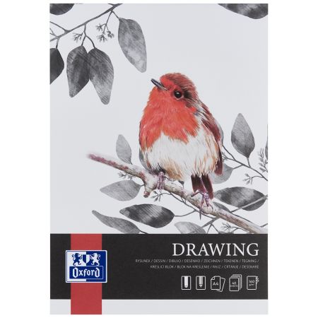 Bloc desen A4, 160 g/mp, OXFORD Artistic Drawing, 40 file