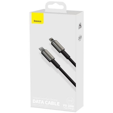 Cablu alimentare si date lightning Iphone 20W, BASEUS Tungsten
