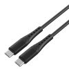 Cablu date Type-C la Type-C, PD 65W, 2 m, LEMONTTI Aluminium Black