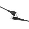 Cablu date USB-A la Type-C, 15W, 1.5 m, LEMONTTI Aluminium