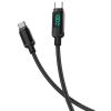 Cablu date Type-C la Type-C, cu display, PD 100W, 2 m, LEMONTTI Aluminium