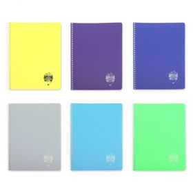 Caiet cu spirala A4, 96 file, coperta plastic, DACO Atinge Excelenta