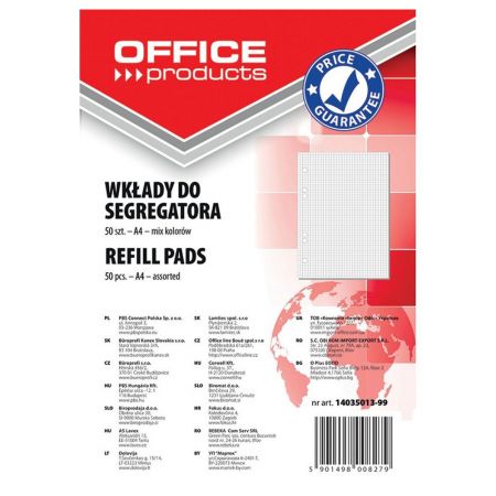 Rezerva caiet mecanic A4, 50 file, OFFICE PRODUCTS