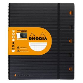Caiet cu spirala dubla A4, 80 file, 5 separatoare RHODIA Exabook