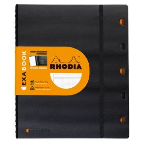 Caiet cu spirala dubla A5, 80 file, 5 separatoare RHODIA Exabook