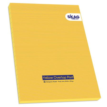 Blocnotes A4, 50 file dictando, hartie galbena, SKAG Plan