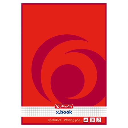 Blocnotes A4, 50 file HERLITZ X.Book