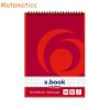 Blocnotes cu spira A6 50 file HERLITZ X.Book