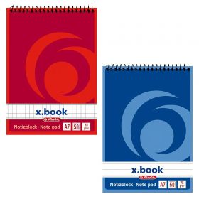 Blocnotes cu spira A7 50 file HERLITZ X.Book