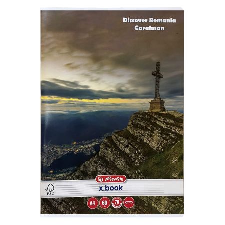 Caiet A4 60 file HERLITZ Discover Romania| Office Direct
