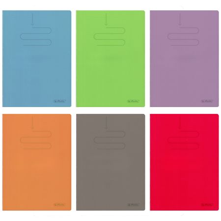 Caiet A4, 80 file, coperta plastic HERLITZ