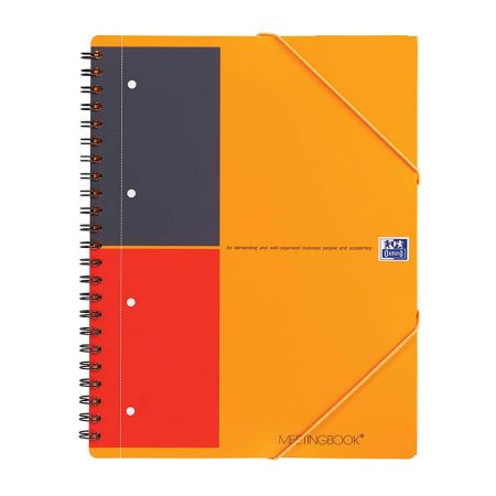 Caiet cu spirala A4, 80 file, OXFORD Meetingbook
