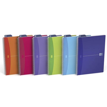 Caiet cu spirala A5, 90 file, OXFORD MyColours