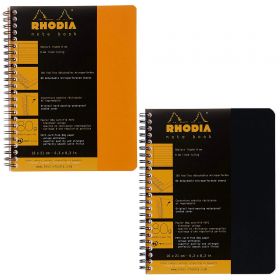 Caiet cu spirala dubla A5, 80 file, RHODIA Note Book