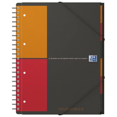 Caiet cu spirala A4+, 6 separatoare, 80 file, OXFORD Organiser