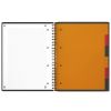 Caiet cu spirala A4+, 6 separatoare, 80 file, matematica, OXFORD Organiser Book