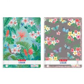 Caiet cu spirala A4, 80 file, HERLITZ Ladylike Motive Asortate