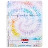Caiet cu spirala A4, 80 file, coperta carton, HERLITZ New Batik Freedom