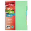 Caiet cu spirala A4, 100 file, 4 sectiuni, KESKIN COLOR Free Subject