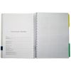 Caiet cu spirala A4, 150 file, 3 separatoare, matematica, NOTTE World of Colors