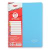 Caiet cu spirala A4, 240 file, coperta plastic, 8 separatoare, DACO