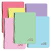 Caiet cu spirala A4, 60 file, coperta plastic, KESKIN COLOR Pastel Show