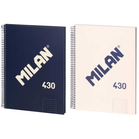 Caiet cu spirala A4, 80 file, dictando, MILAN 430
