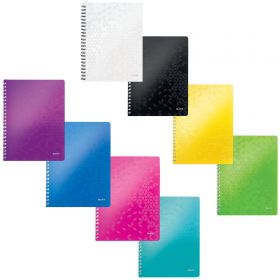 Caiet cu spirala A4, 80 file, dictando, LEITZ WOW