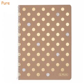 Caiet cu spirala A4, 80 file, coperta carton, HERLITZ Glam