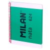 Caiet cu spirala A4, 80 file, matematica, MILAN Nata 624