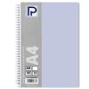 Caiet cu spirala A4, 80 file, velin, coperta plastic, PAPERLAND PP400
