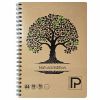 Caiet cu spirala A4, coperta kraft, 96 file, PAPERLAND Go Green