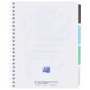 Caiet cu spirala A4+, 4 separatoare, 80 file, matematica, OXFORD Project Book Pastel