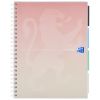Caiet cu spirala A4+, 4 separatoare, 80 file, matematica, OXFORD Project Book Pastel
