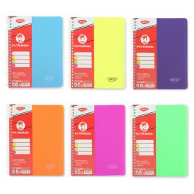 Caiet cu spirala A5, 120 file, 4 separatoare, DACO