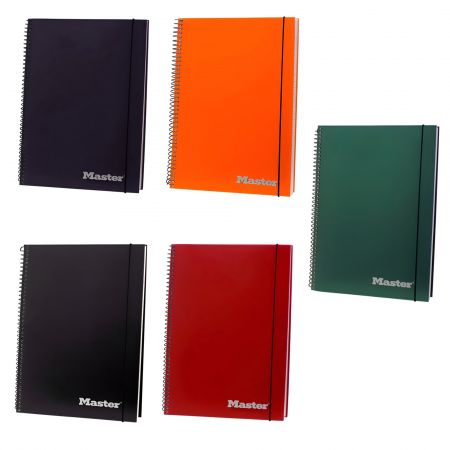 Caiet cu spirala A5, 70 file, 2 separatoare, OPTIMUM MASTER