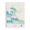 Caiet cu spirala A5, 70 file, matematica, HERLITZ Greenline