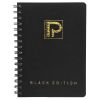 Caiet cu spirala A5, 96 file, coperta carton, PAPERLAND Black Edition