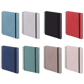 Caiet cu spirala si elastic A5, 80 file, velin, ROSSLER Soho