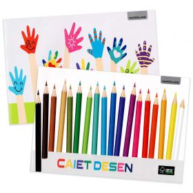 Caiet de desen A4, 24 file, PAPERLAND