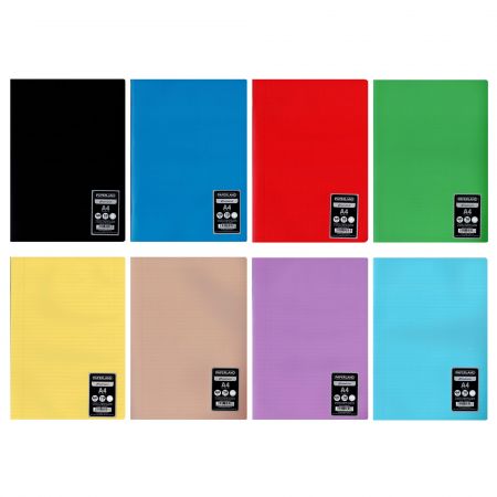 Caiet scolar A4 60 file, coperta plastic, PAPERLAND PP400